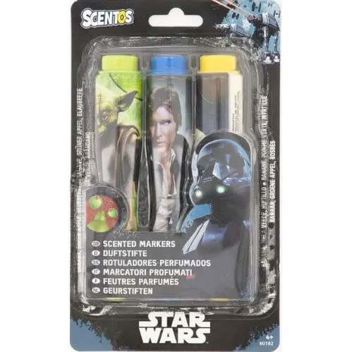 Scentos Scented Bullet Tip Markers - Star Wars  - Black Combo - 3pcs