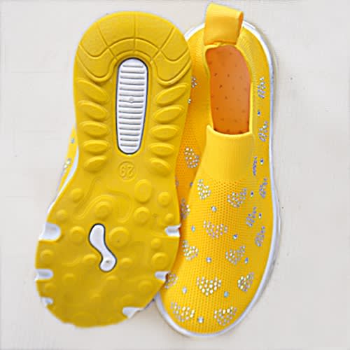 Sporting Sneakers For Girls - Yellow