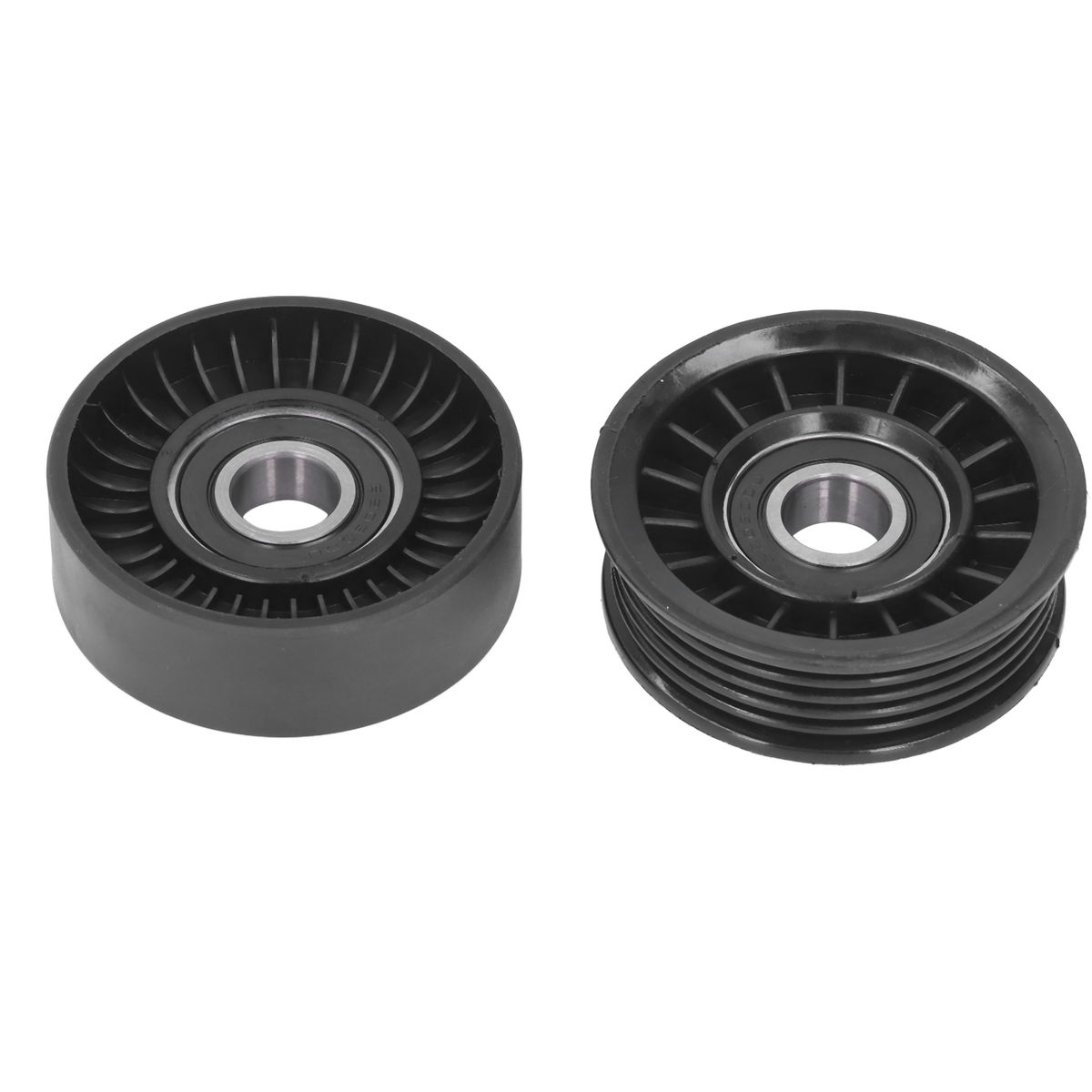 2 Pcs Drive Belt Idler Pulley Set Replacement For Fairlane
