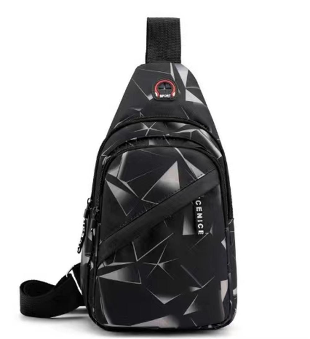 Casual Shoulder Sports Sling Bag Chest Bag Crossbody Bag---double-deck