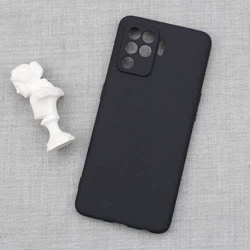 Silicon Back Case For For Oppo Reno 5f - Black