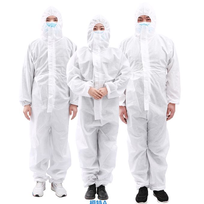 Disposable Protective Suit Hooded Coverall Painting Spraying Safety Clothing