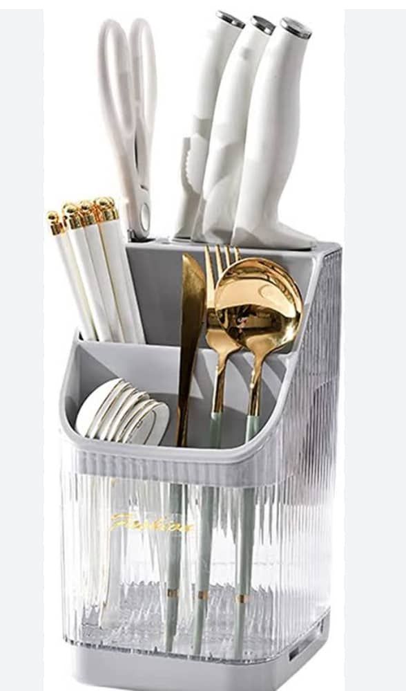 Accrlic Cutlery Organizer With Pot