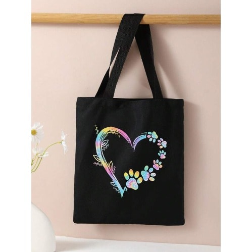 Love Print Tote Bag
