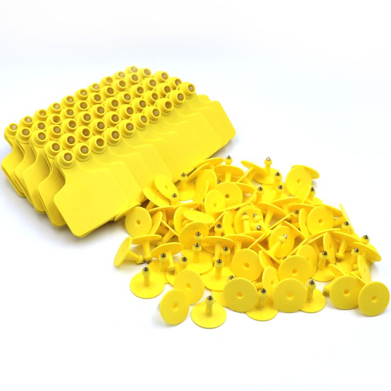 50 Pieces Animal Ear Tags Livestock Cattle ID Tag No Word Ear Tag