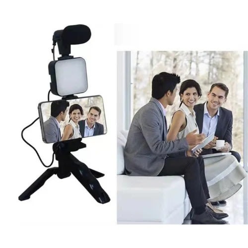 Video Making Kit - Video Light  Microphone  Phone Holder  Tripod