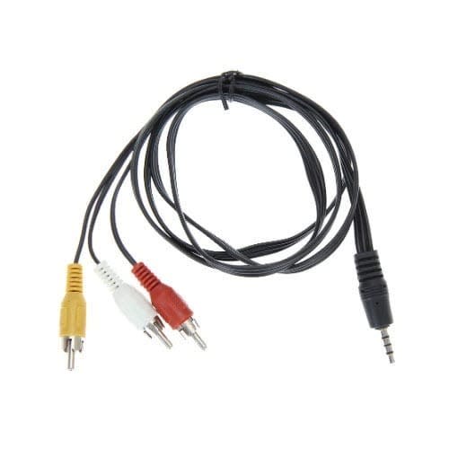 3.5mm Jack To 3 Rca Male Plug Adapter Audio Converter -1.2m/4ft