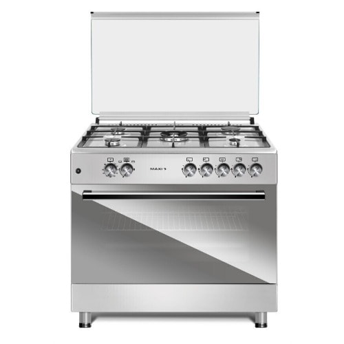 60*90 5 Burner Gas Cooker Matte Inox Tr