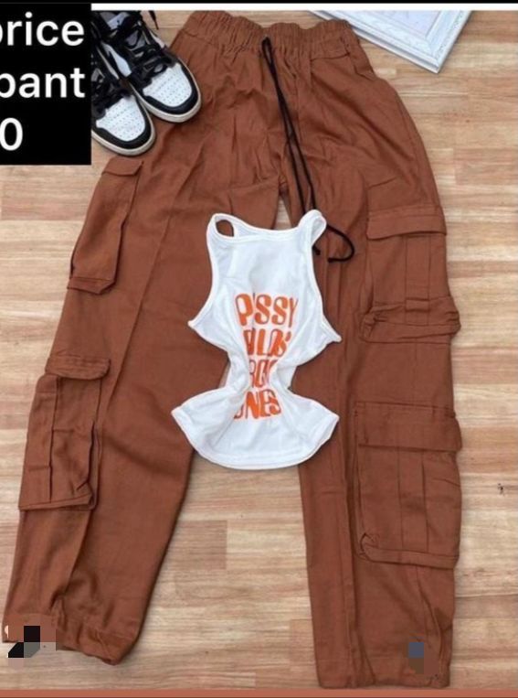 Cargo Combat/ Cargo Pants(doesn't Come With A Crop Top)