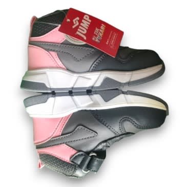 Girl's Sneaker - Size 23 - Pink & Grey