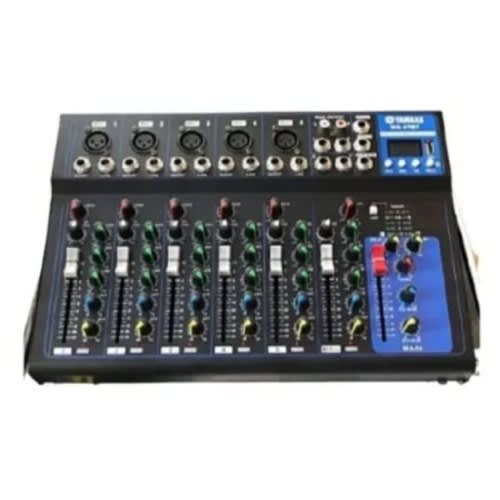 7 Channel Audio Mixer With Bluetooth + Usb & Phantom Power Light
