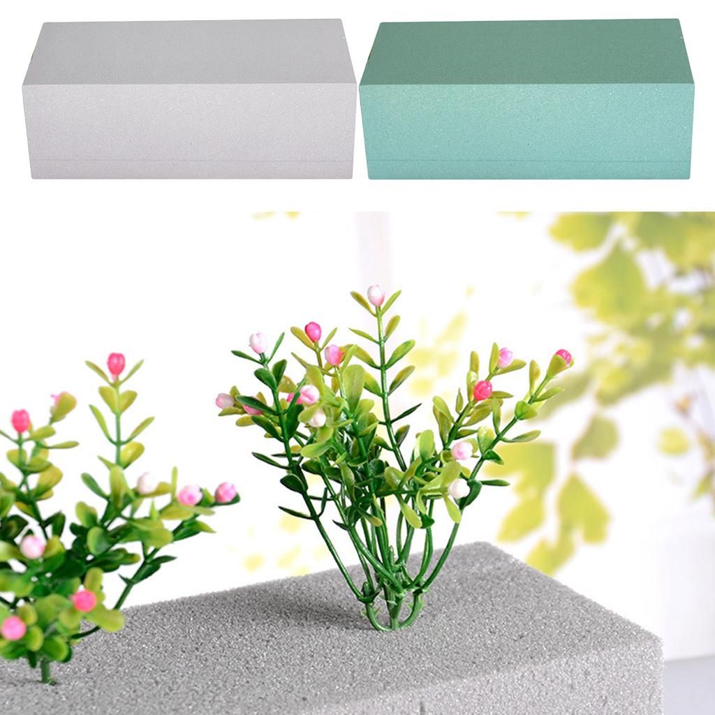 2 Pcs Floral Foam Bricks Dry / Fresh Inserting Flowers Mud Floral Foam