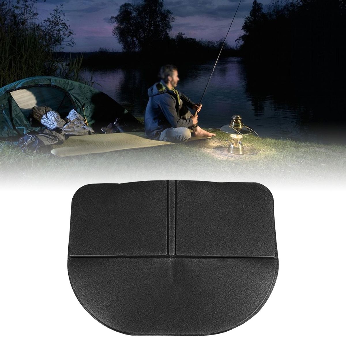 Camping Seat Cushion Stadium Pad Foam Seat Pad For Black