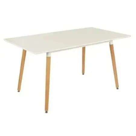 Resturant 6 Seater Dining Table- White