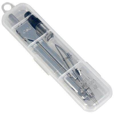 Deli 8601 Steel Drawing Compass Math Geometry Tools For School Student
