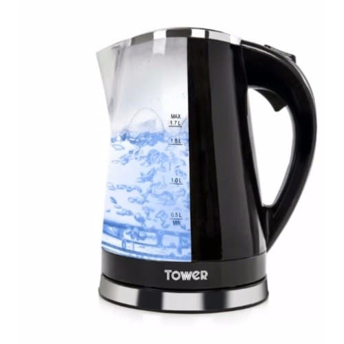 1.7l Colour Changing Led Jug Kettle - Magic Kettle - 2200w - Black