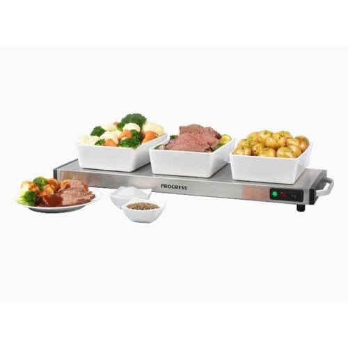 Progress Cordless Hot Plate - Food Warmer & Buffet Server Tray - 1200W