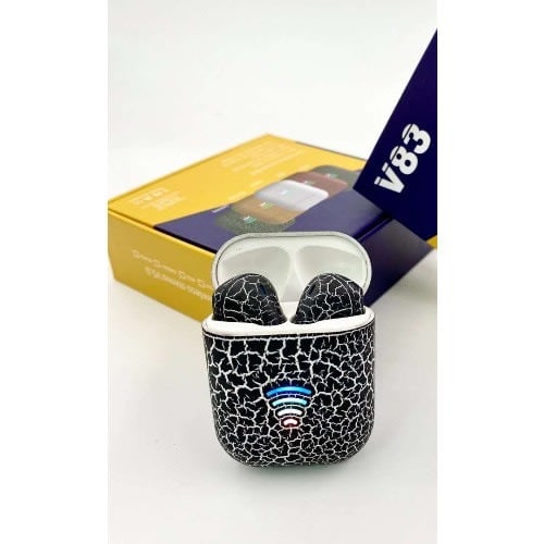 V83 Type-c Bluetooth Earbuds Ipx7 - Waterproof With Microphone - Black