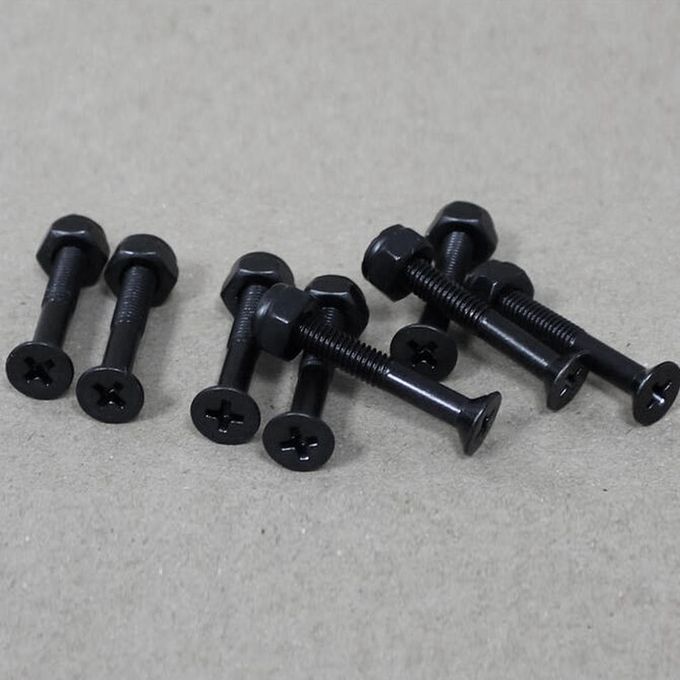 8pcs Replacement Skateboard  Screw Set  Longboard Screws Nuts