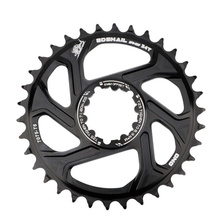 Mountain Bike Single Disk, Colour:  34T (Black)
