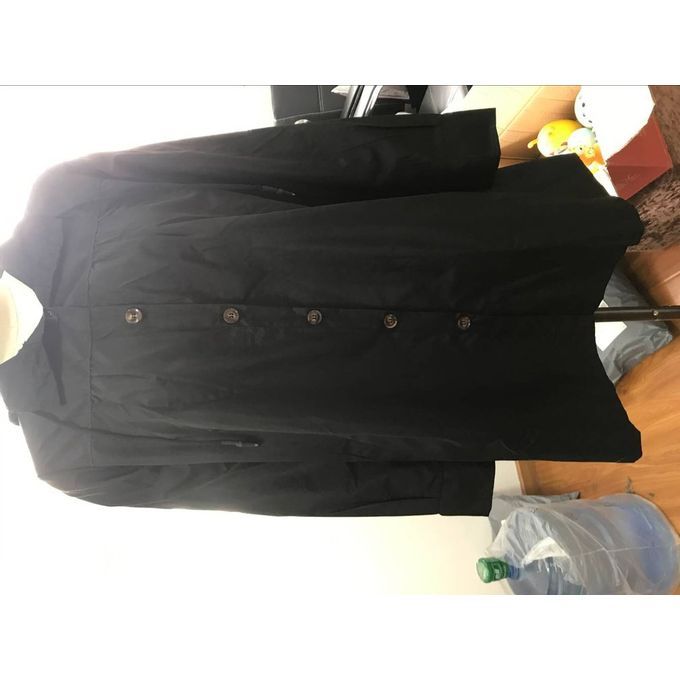 Raincoats Waterproof Lightweight Active Long Outdoor Hooded Mens Rain Jacket Black