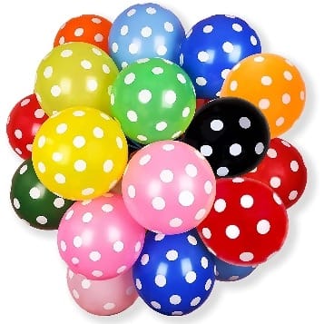 Latex Party Balloons - Multicolour - 10pieces