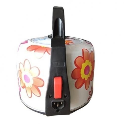 Stainless Steel Flowered Electric Kettle