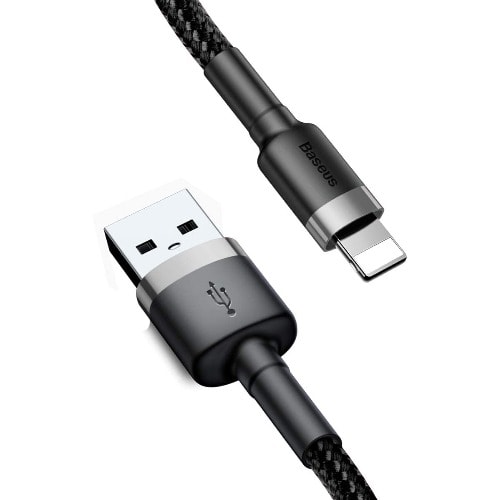 Cafule USB Cable For Lightning 2a - 300cm - Gray + Black