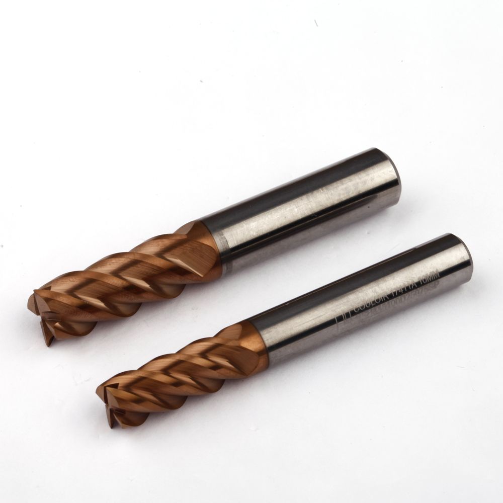 Blade Diameter 6mm Overall Length 75mm 4 Flutes Sharp Corner End Mill Carbide Cutter CNC Milling Tool
