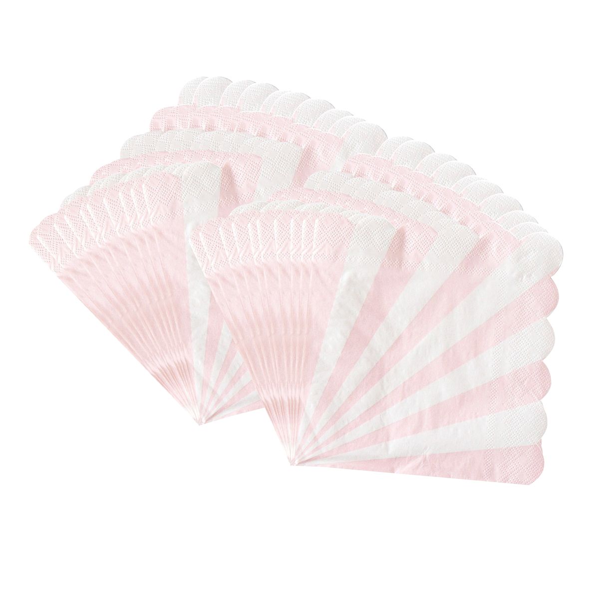 20PCS 13 Inch Napkins Ecological Degradable Pink Stripes