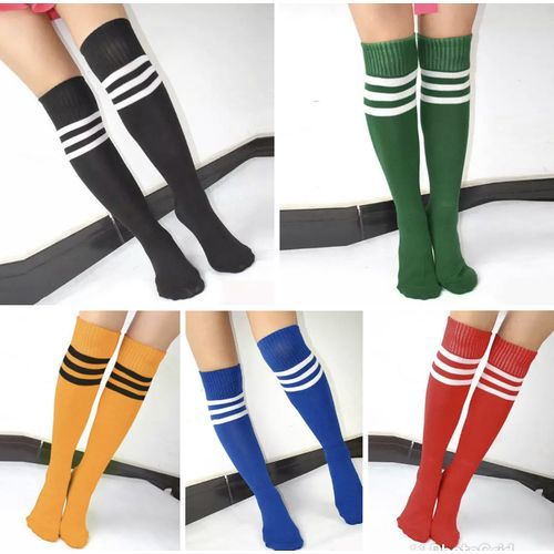 5 Pairs High Sport Long Unisex Soccer Socks