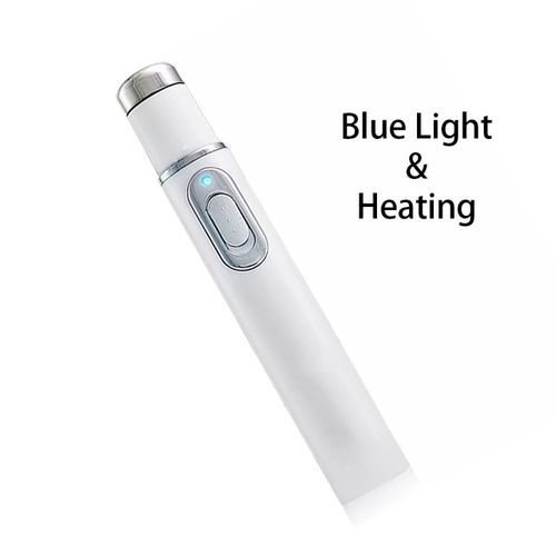 Acne Laser Pen Portable Wrinkle Removal Machine Durable Blue Light Therapy Massage Relax Soft Scar Dark Circles Remover Device