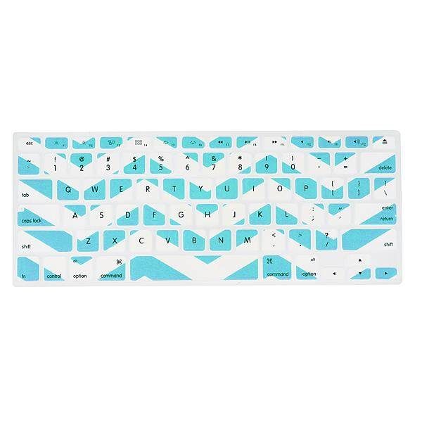 NEW US INV Chevron Zig-Zag Keyboard Cover Skin For Macbook Pro 13 15 17/Macbook Light Green