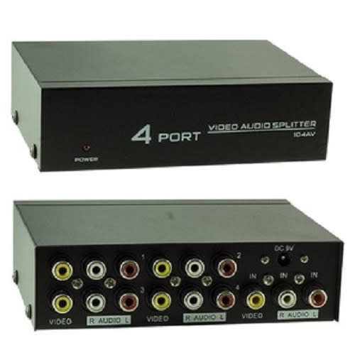 4-ports Audio And Video Splitter