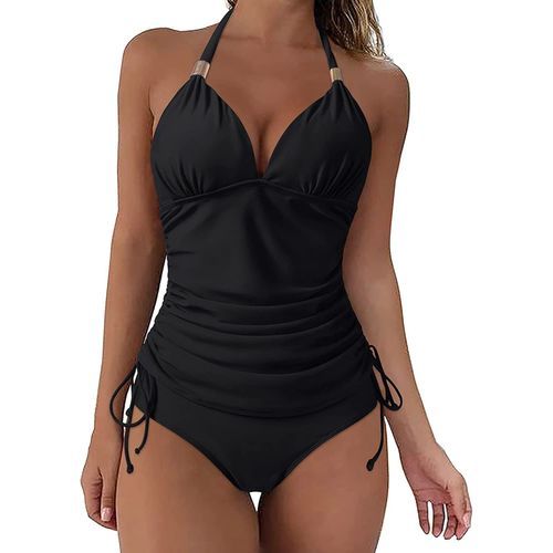 SUUKSESS Women Halter Tankini Bathing Suits Sexy Slimming