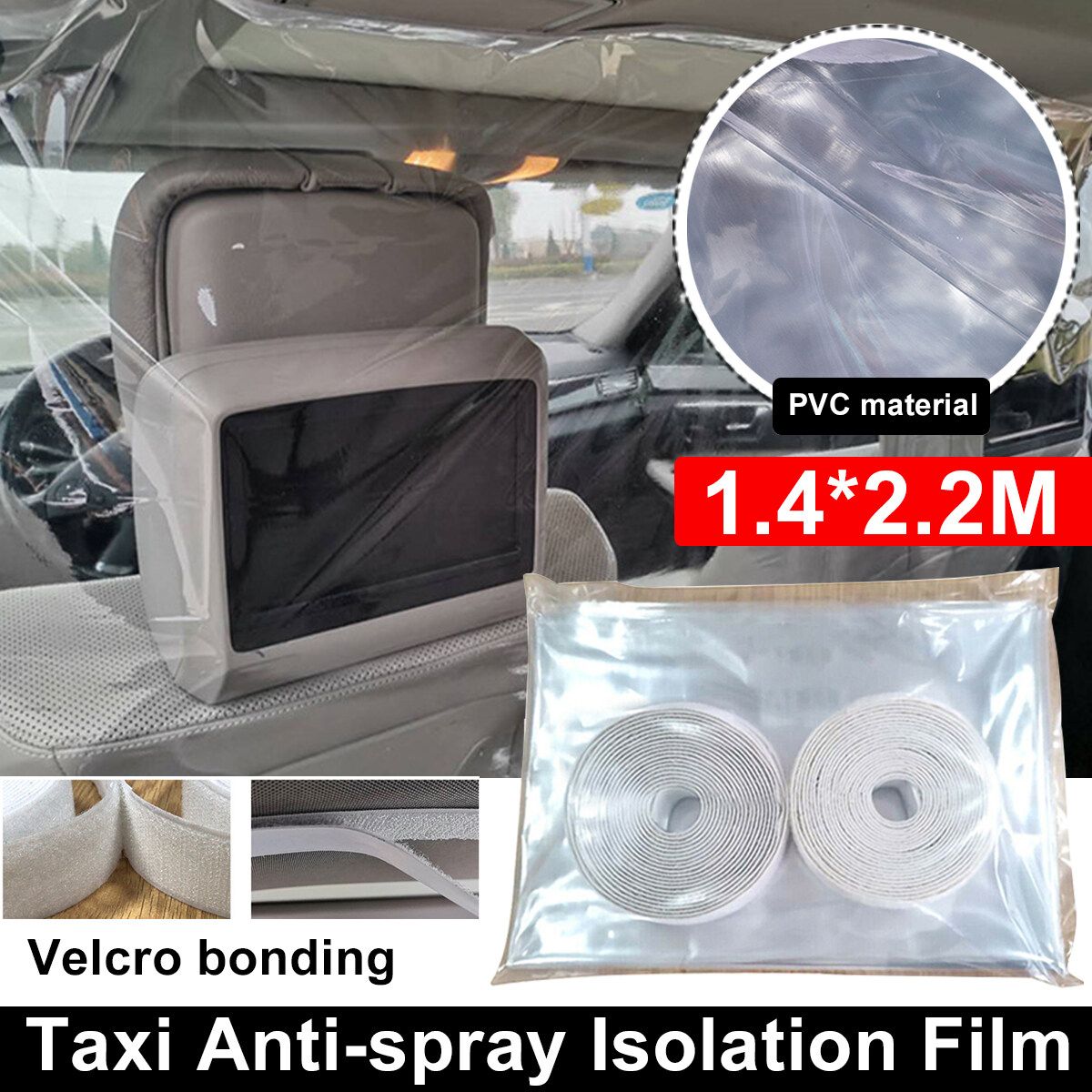 Car Taxi Driver Isolation Film Fully Transparent Screen Plastic Protective Cover