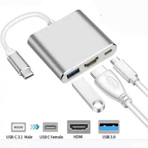 Usb C  To Hdmi Adapter 3 In 1 4k