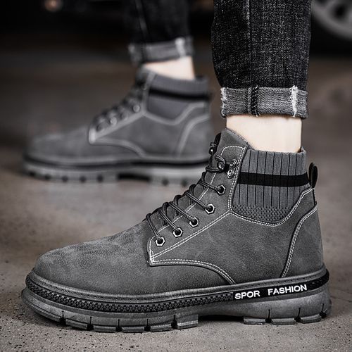Men Martin Boots(Grey）