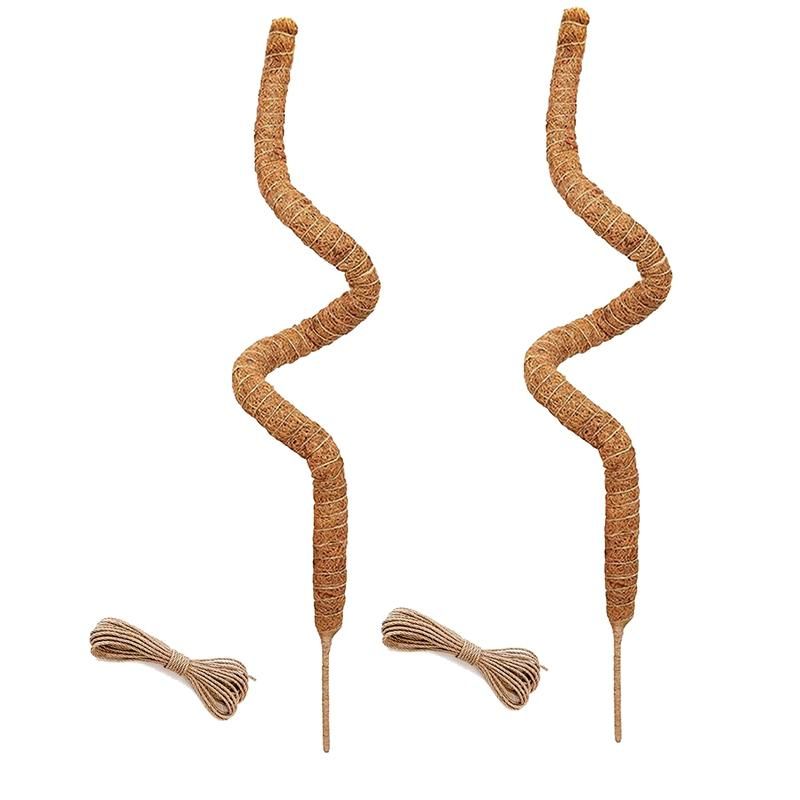 2PCS 48 Inch Moss Pole,Bendable Moss Pole for Plants
