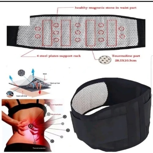 Adjustable Tourmaline Self Heating Magnetic Therapy Lumber Support