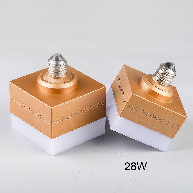 LED Garage Light 28/38W Square Bulbs 6500K E27 Screw In Light Bulbs For Basement Factory Home TN99