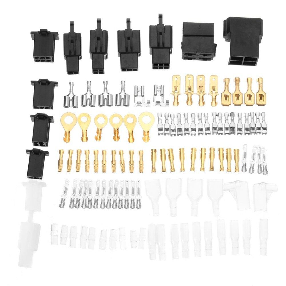 Motorcycle Electrical Wiring Harness Loom Repair Connectors Kit Plugs Bullets