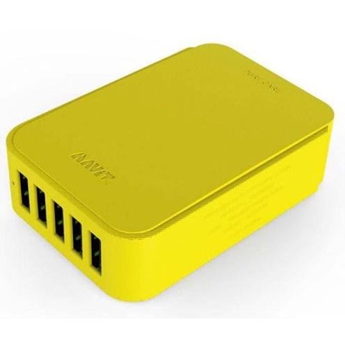 5 Ports Usb Charger - Yellow