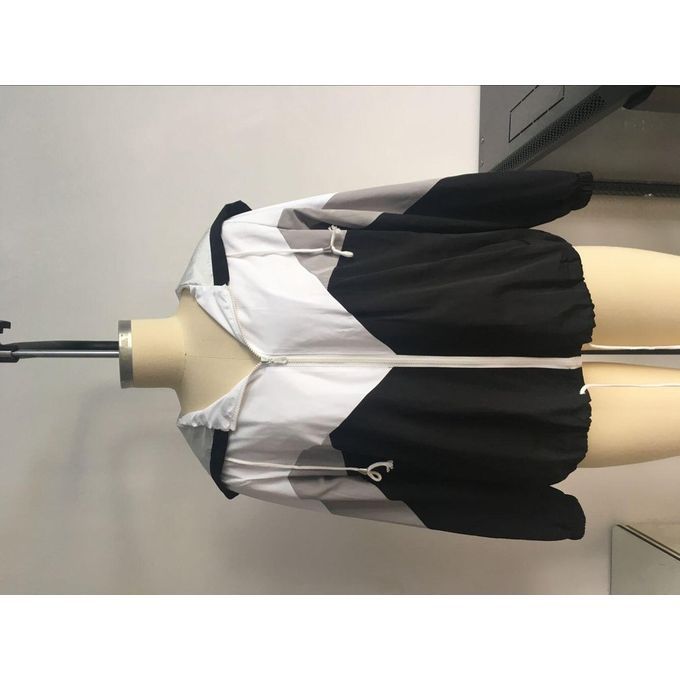 Splice Outdoor Sports Bicycle Cycling Raincoat Hooded Waterproof Windproof Black