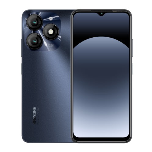 P55 - 6.6" - 128GB ROM - 4+8GB RAM - Dual SIM - 4G LTE - Fingerprint - 5000mAh - Black