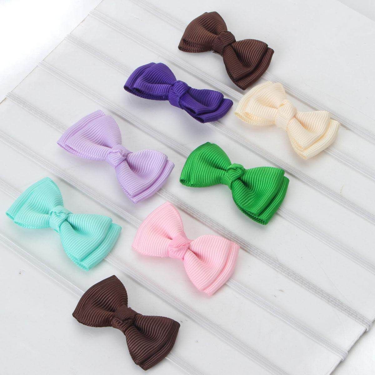 10Pcs Baby Girl Cute Bow Headband Newborn Hair Band Headdress Accessories