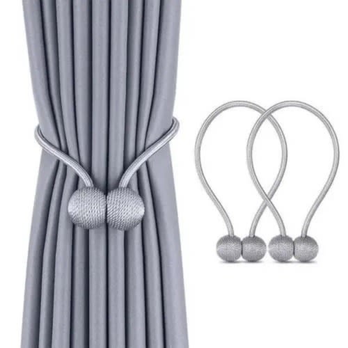 Magnetic Curtain Tiebacks - 2 Pieces