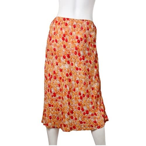 Women Sketch Circle Print Skirt