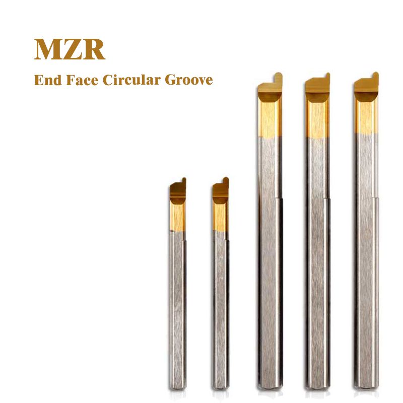 MZR 4 R0.5X1.2 Radius Grooving Boring Tool MZR Full Size Carbide End Face Circular Groove Cutter