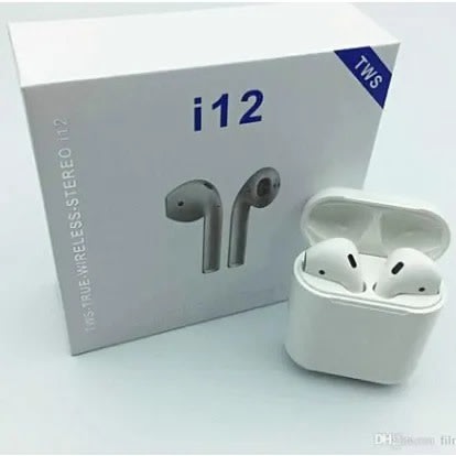 I12 Tws Touch Control Mini Ear Pods - White